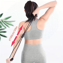8 Shaped Resistance Band with Padded Handles for Home Workouts