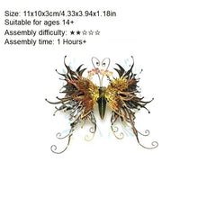 3D Metal Butterfly Puzzle DIY Model Kit Stainless Steel Handcrafted Gift
