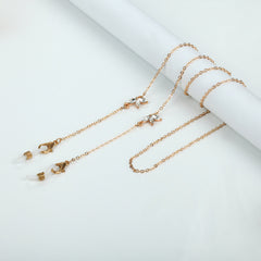 Alloy Mask Chain with Plum Pentagram Butterfly Pendants