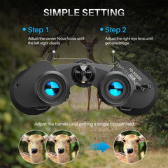 High-Powered 30x50 Binoculars for Bird Watching, Travel, Sightseeing & Concerts