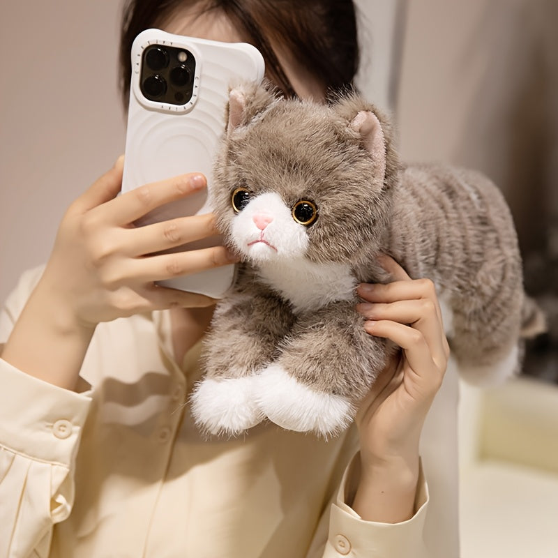 Realistic Cat Plush Toy for Kids, Boys & Girls