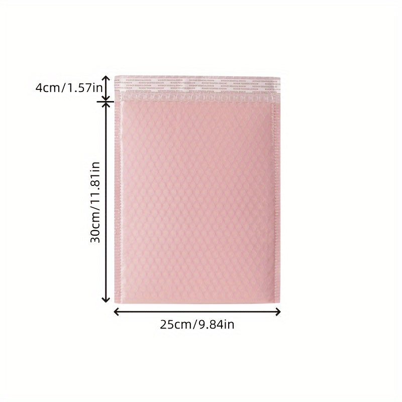 170pcs Pink Co-Extruded Film Bubble Bag Thickened 140g, 10.76 Sq Ft