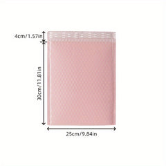 170pcs Pink Co-Extruded Film Bubble Bag Thickened 140g, 10.76 Sq Ft