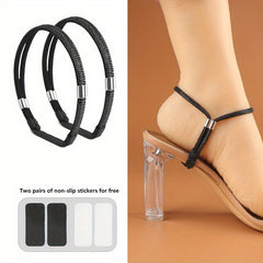 Elastic Rhinestone Shoe Anklet Straps For High Heels