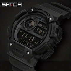 SANDA Men's Digital Sports Watch with Luminous Display