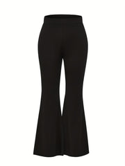High Waist Flared Leg Pants for Women