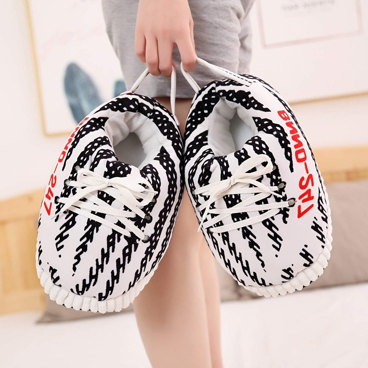 Cozy Fleece Slides Soft Slippers Plush Comfy Home Shoes