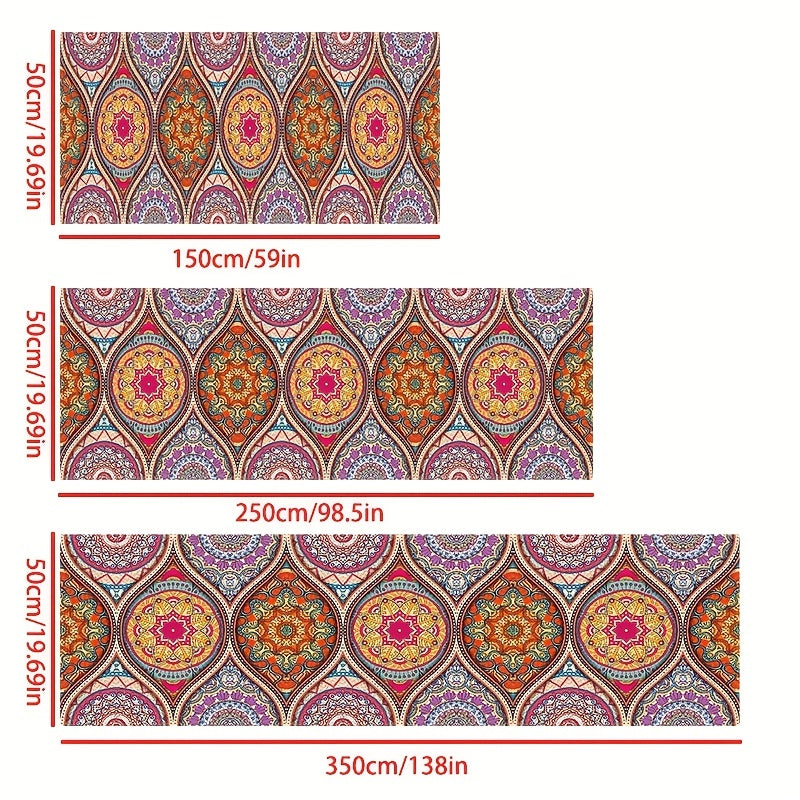 Boho Persian Runner Rug Extra Long Indoor Outdoor Carpet Rugs Mats Low Pile Vint