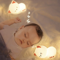 Baby Bedside Night Light Kitten Night Light Rechargeable