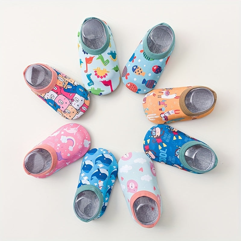 Animal Print Non Slip Floor Socks for Baby Boys and Girls