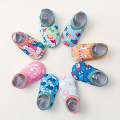 Animal Print Non Slip Floor Socks for Baby Boys and Girls