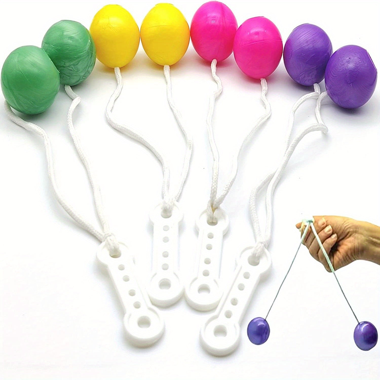 12pcs Clacker Ball Set Vintage Toys for Kids - Party Favours & Stocking Stuffers