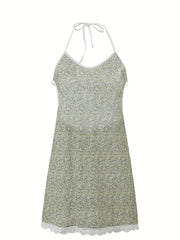 Sexy Lingerie Dress Halter Neck Bodycon Dress