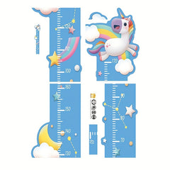 Yunce Unicorn Wall Stickers Height Ruler for Kids Room Decor