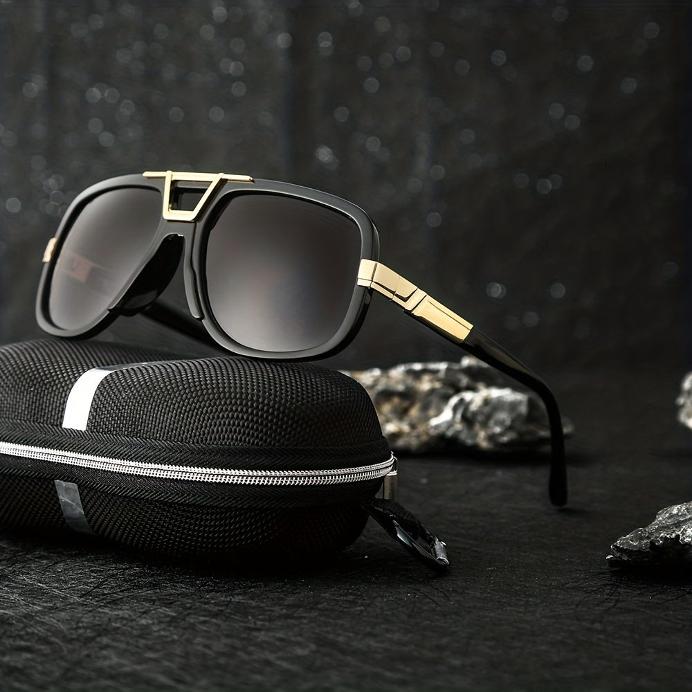 Square Frame Sunglasses Steampunk UV Protection