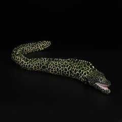 Realistic Green Leopard Print Conger Eel Plush Toy 39.76in