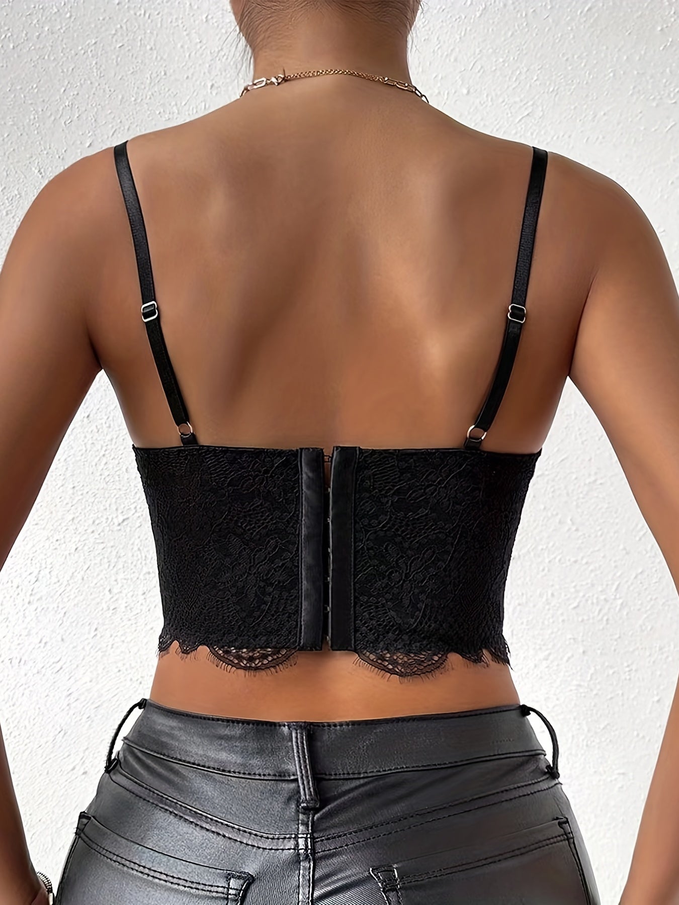 Floral Lace Spaghetti Strap Top Sexy Cami For Summer