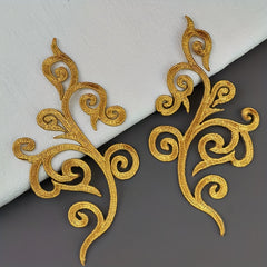 Golden & Silvery Ethnic Embroidery Applique Patches for Dress & Bags