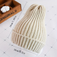 Fashionable Kids Beanie Hat Ear Protection Windproof Sport Knit Hand Wash