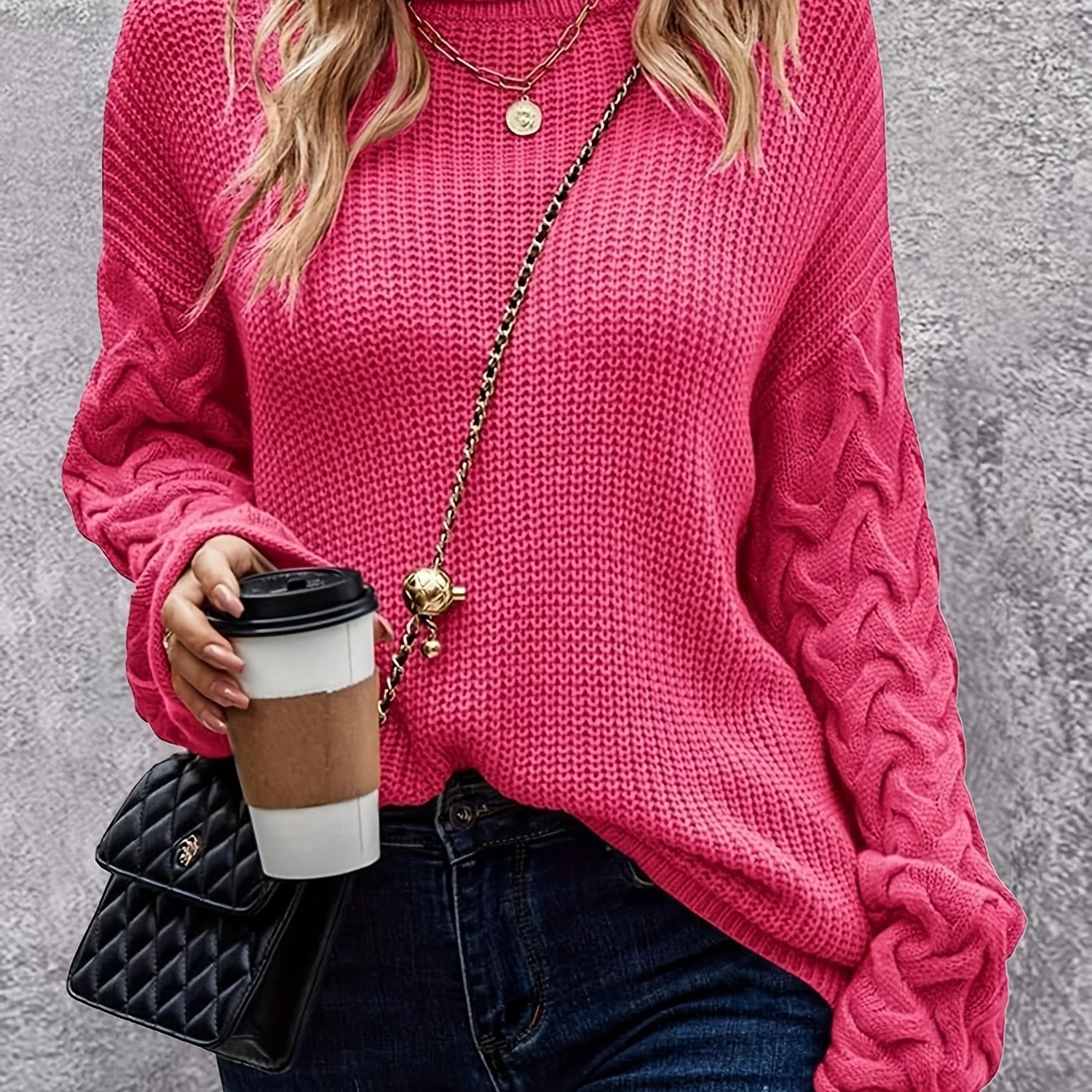 Turtleneck Long Sleeve Sweater