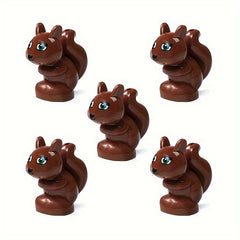 5pcs Small Particle Building Blocks Little Rabbit Squirrel Farm Scene