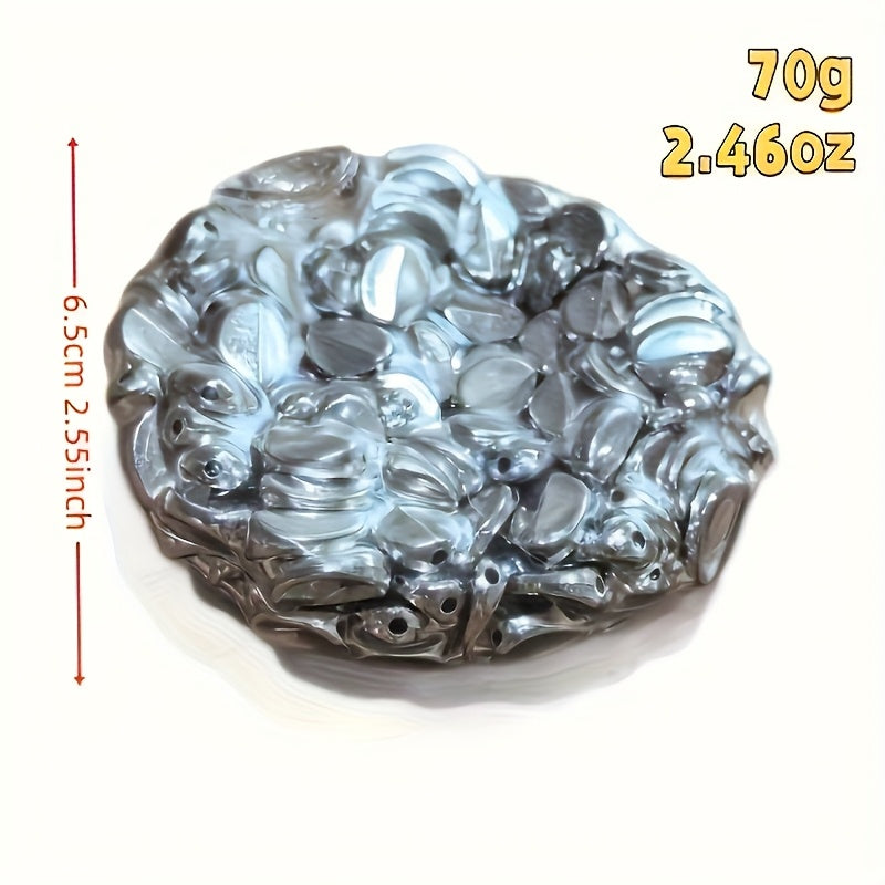 Cyberpunk Silvery Soft Balls Fangsong Toys with Pop Up Beads