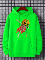 Men's Halloween Dabbing Graphic Hoodie Stretch Hooded Sweatshirt