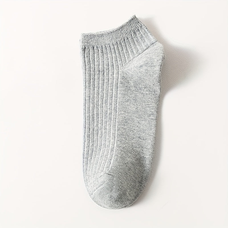 Men's Solid Liner Anklets Socks Breathable Soft Sweat Absorbent