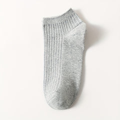 Men's Solid Liner Anklets Socks Breathable Soft Sweat Absorbent