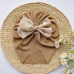 Baby Bow Headband Soft Hat for Infants Newborns