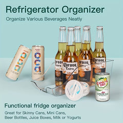 Double Layer Refrigerator Beverage Storage Box