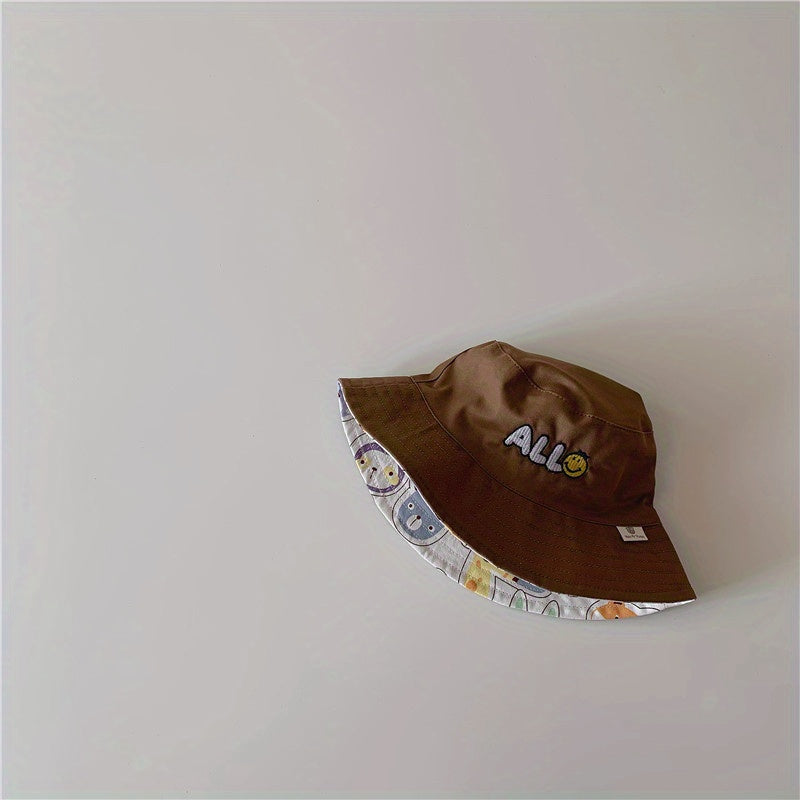 Kids Embroidery Sunshade Hat for Boys & Girls