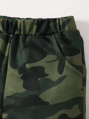 Toddler Baby Boy Camo Outfit Long Sleeve Sweatshirt & Pants Set