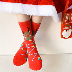 Christmas Socks for Kids - Festive Santa Claus Design