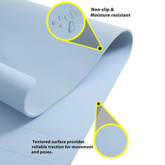 Foldable TPE Yoga Mat with Body Line, Non-slip Fitness Mat