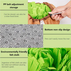 Eco-Friendly Pet Snuffle Mat for Foraging Skills Training