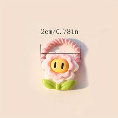 Girls Cartoon Hair Tie Hair Bands Ponytail Holders Scrunchies Hair Accessories