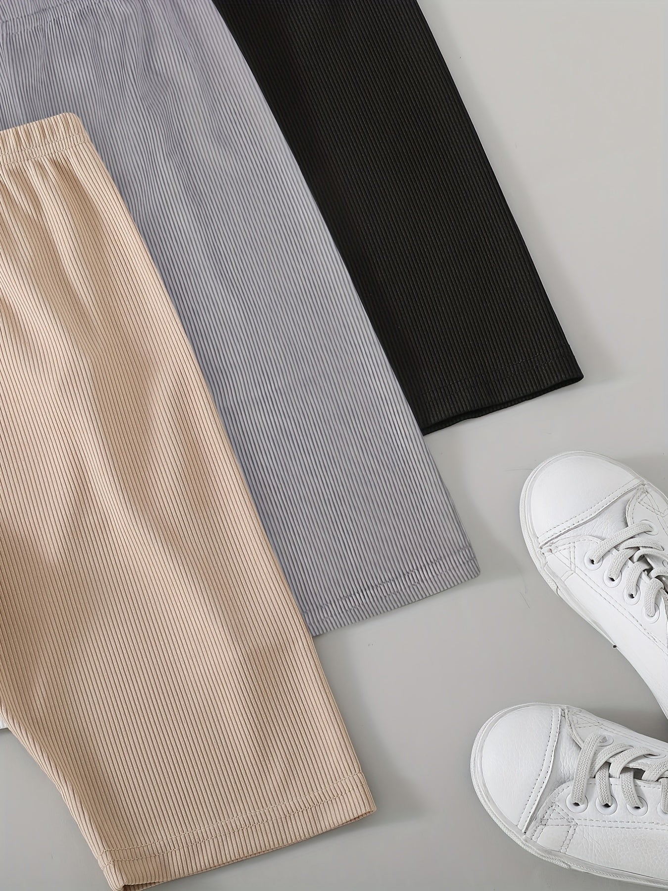 3pcs Girls Thin Casual Elastic Waist Safety Shorts Leggings Under Skirt Dress