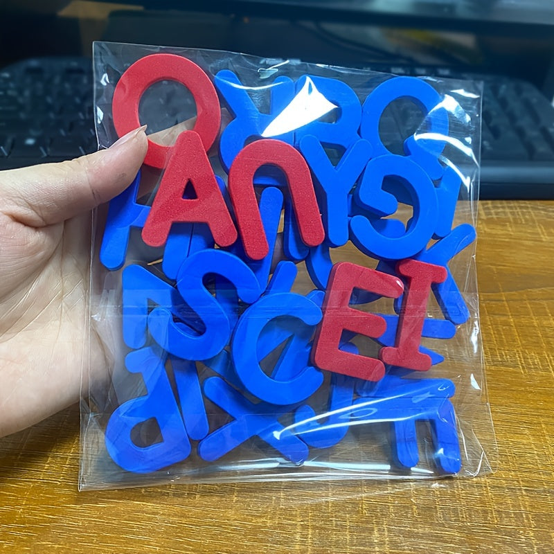 26pc Magnetic Stickers Number & Letters Red English Educational Children's Toys