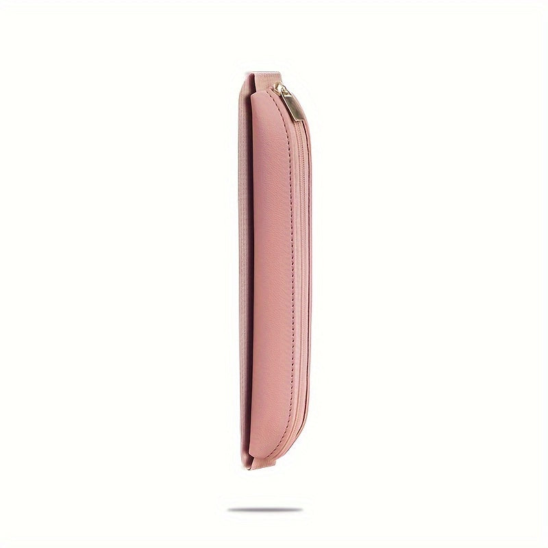 PU Leather Pen Touch Pen Bag Portable Elastic Pen Sleeve with Zipper