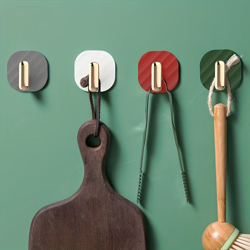 Adhesive Hooks for Hanging Clothes and Towels - Set of 4
