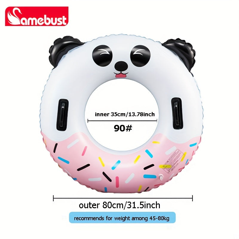 Panda Pink Inflatable Swimming Ring for Men Women