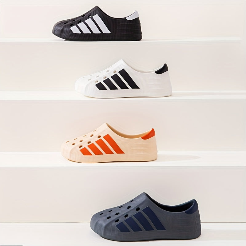 Men's Blocks Print Clog Sneakers Casual Shoes