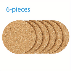 Self Adhesive Cork Squares 6 Pack 4 X 4 Board Sheets Tiles 1.5 Thickness