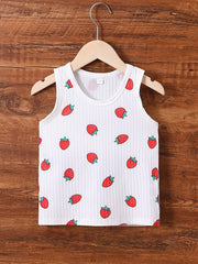 Baby Girls' Strawberry Print Tank Top