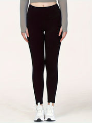 HEDUO Plus Size Yoga Leggings High Waist Sports Tights Pocket