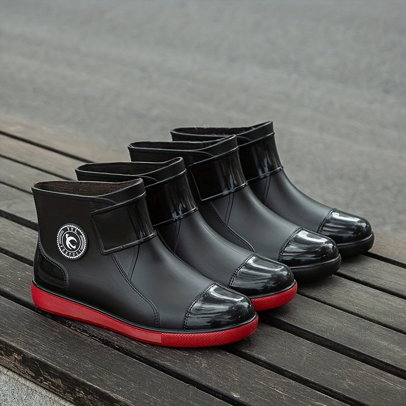 Women's Waterproof Medium Tube Rain Boots Comfortable Non-slip Outdoor Boots