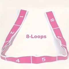 Digital Segmented Yoga Resistance Bands Elastic Fitness Stretching Band