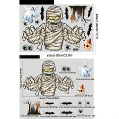Halloween Scary Wall Stickers Mummy Pumpkin Stickers
