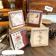 Mini Desk Calendar Decoration Card Student Small Desk Calendar